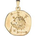 Goldene Jobo Löwe-Anhänger mit Löwen-Motiv aus Gelbgold für Damen 