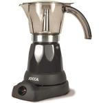 Jocca elektrische Espresso Kaffeemaschine in schwarz für bis zu 6 Tassen mit 360° drehbarem Kopf