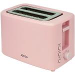 JOCCA - Toaster 2 Scheiben Rosa| Toaster Sweet Pink Line| 7 Toaststufen| Auftau-, Aufwärm- und Abbruchfunktion| Krümelsammler| Breite Schlitze für verschiedene Brotsorten, Wiener Backwaren| 700W