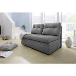 Jockenhöfer Gruppe Schlafsofa, Platzsparendes Sofa mit Gästebettfunktion und Stauraum, grau, grau