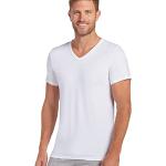 Jockey Men's T-Shirts Slim Fit Cotton Stretch V-Neck - 2 Pack, White, M