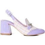 Joe Browns Damen Tweed Horsebit Slingback Heels Pumps, Lilac Multi, 40.5 EU
