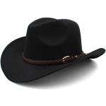 Schwarze Cowboyhüte 60 für Herren Einheitsgröße 