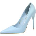 Blaue Spitze High Heels & Stiletto-Pumps ohne Verschluss in Breitweite für Damen Größe 36,5 