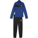 Jogginganzug PUMA "-Trainingsanzug aus Polyester Jungen" Gr. 116, blau (cobalt glaze blue) Kinder Sportanzüge Trainingsanzüge (75711554-116)