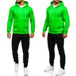 Jogginganzug Trainingsanzug Sweatshirt Sporthose Motiv Herren Mix BOLF Unifarben