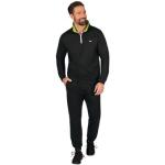 Schwarze Langärmelige Trigema Stehkragen Herrensweatshirts mit Reißverschluss Größe 5 XL Große Größen 
