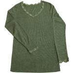 Reduzierte Olivgrüne Joha Festliche Blusen aus Merino-Wolle für Damen Größe M 