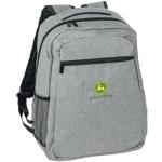 JOHN DEERE grauer Rucksack mit Logo - Wanderrucksack Schultasche Laptopfach