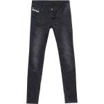 Reduzierte Schwarze Vintage Hüftjeans & Low Waist Jeans Raw aus Denim für Damen Größe XS 