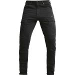 Schwarze Wasserdichte Atmungsaktive Slim Fit Jeans mit Reißverschluss aus Denim Tall 