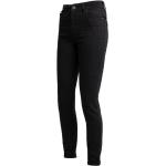 Reduzierte Schwarze High Waist Jeans aus Denim für Damen Größe XXL 