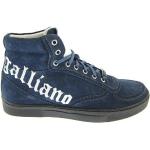 Blaue John Galliano High Top Sneaker & Sneaker Boots aus Leder für Herren Größe 41 