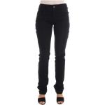 Reduzierte Schwarze John Galliano Skinny Jeans mit Reißverschluss aus Baumwolle für Damen 