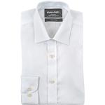 Reduzierte Weiße Businesskleidung mit Knopf aus Baumwolle für Herren für den für den Herbst 