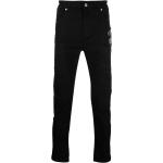 Reduzierte Schwarze Bestickte JOHN RICHMOND Jeans mit Stickerei mit Reißverschluss für Herren Weite 31, Länge 36 