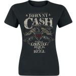 Johnny Cash - Rockabilly T-Shirt - Rock 'n' Roll - S bis XXL - für Damen - Größe L - schwarz - Lizenziertes Merchandise