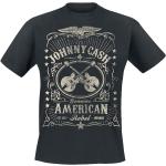 Johnny Cash T-Shirt - American Rebel - S bis 4XL - für Männer - Größe L - schwarz - Lizenziertes Merchandise