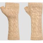 Beige Unifarbene Johnstons of Elgin Fingerlose Handschuhe & Halbfinger-Handschuhe aus Kaschmir für Herren für den für den Sommer 