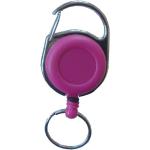 Pinke Schlüsselanhänger & Taschenanhänger aus Kunststoff 100-teilig 