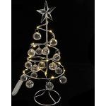 Silberne LED-Weihnachtsbäume aus Kristall 