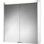 Silberne Rechteckige Spiegelschränke aus Aluminium LED beleuchtet Breite 50-100cm, Höhe 50-100cm, Tiefe 0-50cm 