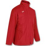 Rote Joma Kinderkapuzenjacken mit Klettverschluss aus Fleece für den für den Winter 