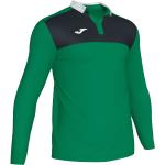 Grüne Bestickte Langärmelige Joma Winner Langarm-Poloshirts für Kinder Größe 164 