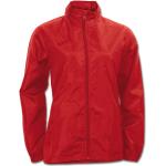 Rote Wasserdichte Joma Galia Regenjacken mit Reißverschluss mit Kapuze für Damen Größe XS 