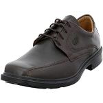 Braune Business Jomos Derby Schuhe mit Schnürsenkel für Herren Übergrößen 
