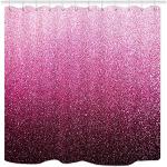 Rosa Textil-Duschvorhänge aus Textil maschinenwaschbar 