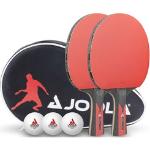Tischtennisschläger JOOLA "TT-Set Duo Carbon" bunt (schwarz, rot, weiß)