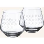 Weiße Blumenmuster Joop! Cornflower Glasserien & Gläsersets aus Kristall spülmaschinenfest 2-teilig 