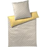 Gelbe Unifarbene Joop! Cornflower Bettwäsche Sets & Bettwäsche Garnituren mit Reißverschluss aus Mako-Satin 155x220 