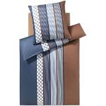 Reduzierte Blaue Joop! Cornflower Bettwäsche Sets & Bettwäsche Garnituren mit Reißverschluss aus Mako-Satin 135x200 