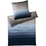 Marineblaue Joop! Bio Bettwäsche Sets & Bettwäsche Garnituren mit Reißverschluss aus Mako-Satin 135x200 