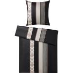 Blumenmuster Moderne Joop! Ornament Stripe Baumwollbettwäsche mit Ornament-Motiv aus Mako-Satin 220x200 