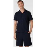 Marineblaue Unifarbene Halblangärmelige Joop! Collection Regular Fit Hemden aus Baumwollmischung für Herren Größe XL 