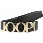 Reduzierte Schwarze Elegante Joop! Ledergürtel aus Leder für Damen Länge 100 