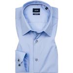 Blaue Unifarbene Elegante Joop! Kentkragen Hemden mit Kent-Kragen mit Knopf aus Popeline für Herren Größe S 