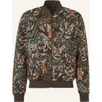 Braune Animal-Print Joop! College-Jacken aus Polyester für Herren Übergrößen 