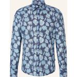 Hellblaue Blumenmuster Joop! Kentkragen Herrenjeanshemden aus Baumwolle 