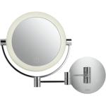 Silberne Joop! Runde Wandspiegel mit Beleuchtung aus Edelstahl LED beleuchtet 