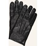 Reduzierte Schwarze Joop! Gefütterte Handschuhe aus Leder für Herren Größe 9.5 für den für den Winter 