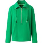 Grüne Langärmelige Joop! Damensweatshirts mit Reißverschluss aus Baumwollmischung Größe M für den für den Herbst 