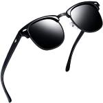 Schwarze Retro Sonnenbrillen für Herren 