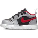 Schwarze Nike Jordan 1 Low Sneaker ohne Verschluss aus Leder für Herren 