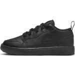 Schwarze Nike Jordan 1 Low Sneaker ohne Verschluss für Herren 