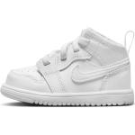 Weiße Nike Jordan 1 High Top Sneaker & Sneaker Boots mit Schnürsenkel aus Leder für Herren 
