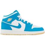 Hellblaue Nike Jordan 1 Kindersneaker & Kinderturnschuhe 